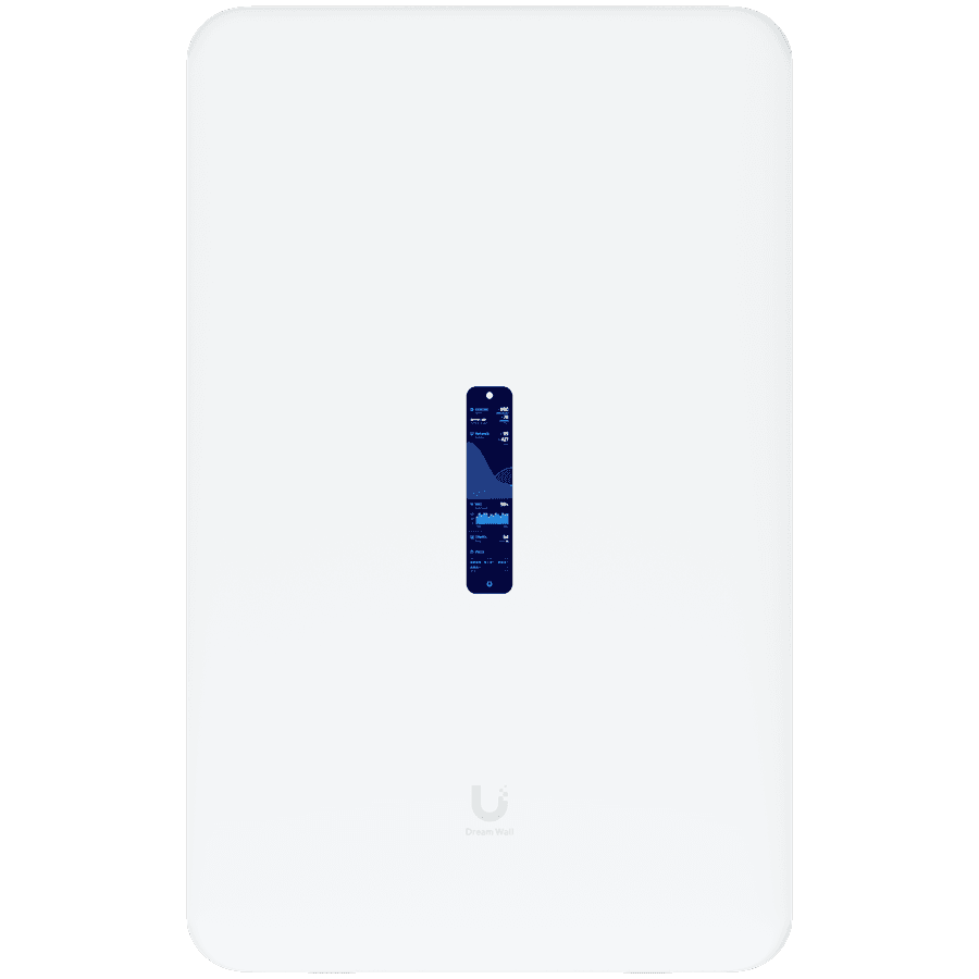 Ubiquiti UDW Dream Wall all-in-one internet gateway, WiFi access point, UniFi Console with an abundance of PoE ports, Integrated Enterprise WiFi6 (4x4 MIMO), 3.5+ Gbps routing, 1) 10G SFP+, (17) GbE RJ45 LAN ports including (4) PoE++, (4) PoE+