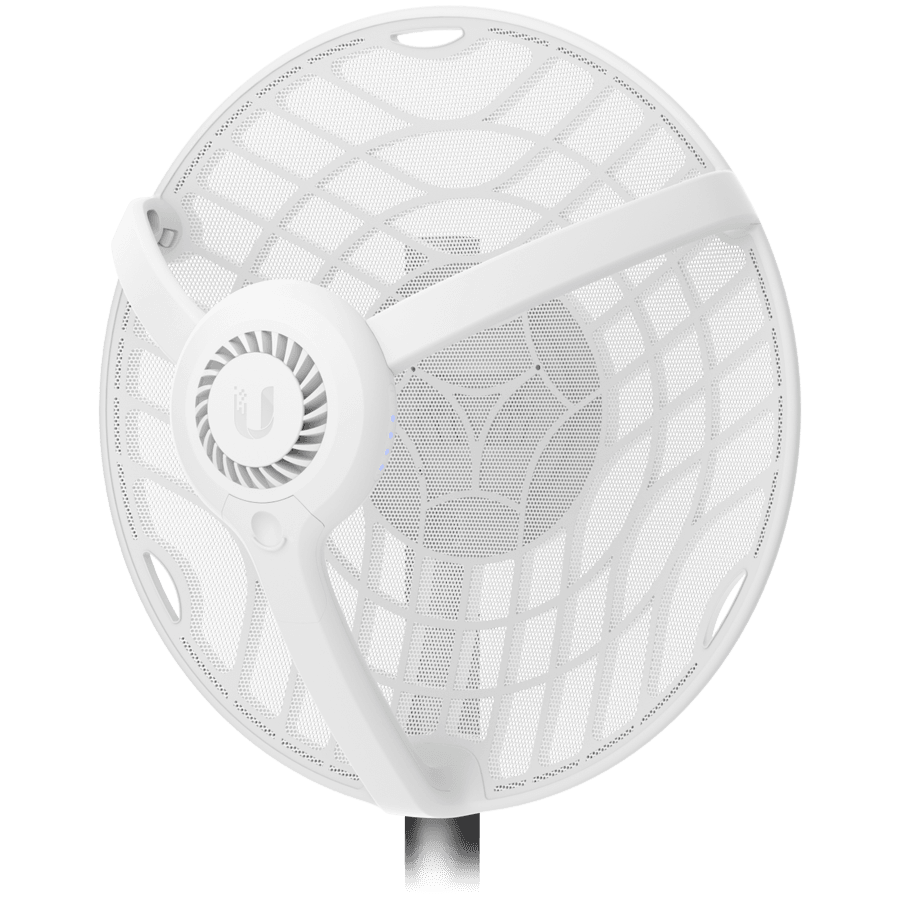 Ubiquiti AF60 LR is a 60GHz radio designed for high-throughput connectivity over an extended range. The airFiber 60 LR features the integrated high-gain dish antenna for high speed, long-range performance Point-to-Point (PtP) links 12+ km