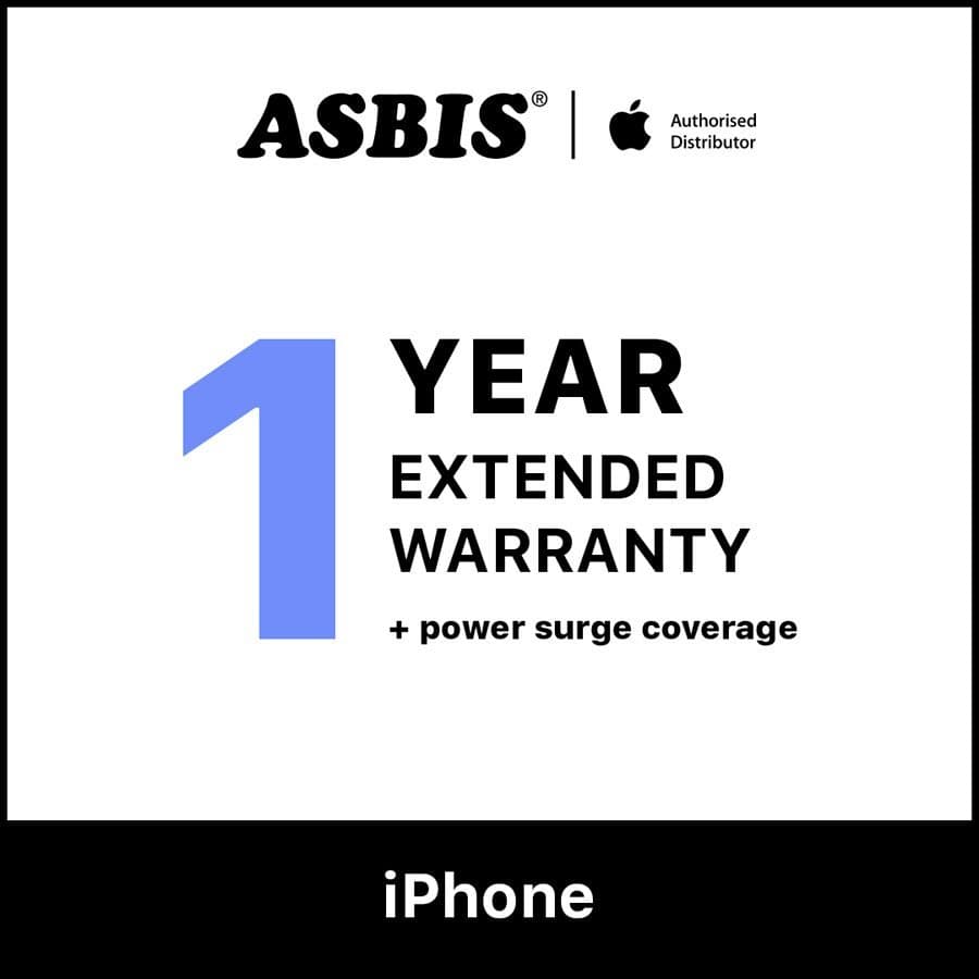 Additional 1-year warranty + power surge coverage for iPhone 17