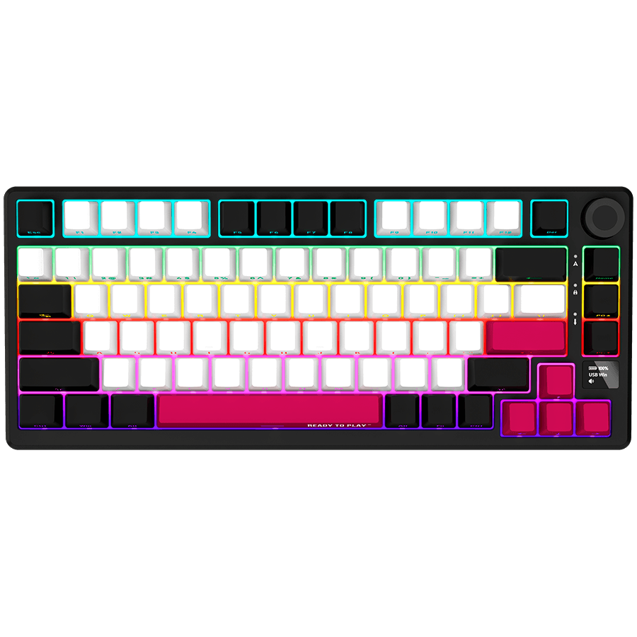 LORGAR KBP7075W, Wireless 75% Mechanical Gaming Keyboard Pro, /red, EN layout