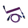 Keychron Premium Coiled Aviator USB Cable | Type-C + USB-A Adapter | Detachable Aviator Connector | 108 cm image 1