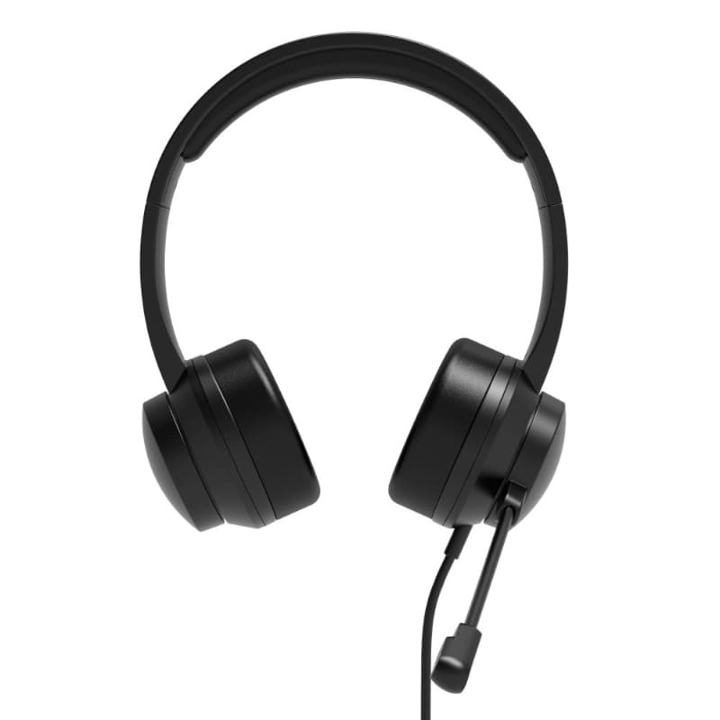 Port Connect USB Headset 1.8m Cable with Mic and Padded/Soft Cushions