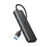 UGREEN 4-in-1 USB 3.0 Hub - High-Speed 5Gbps Data Transfer - Grey image 1