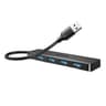 UGREEN 4-in-1 USB 3.0 Hub - High-Speed 5Gbps Data Transfer - Grey image 4