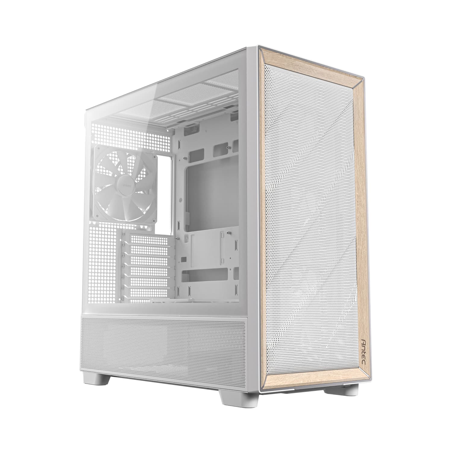 Antec FLUX Mid-Tower E-ATX Gaming Chassis Wood Front Panel