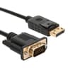 Gizzu 1080P DisplayPort to VGA Cable 1.8m Poly image 2