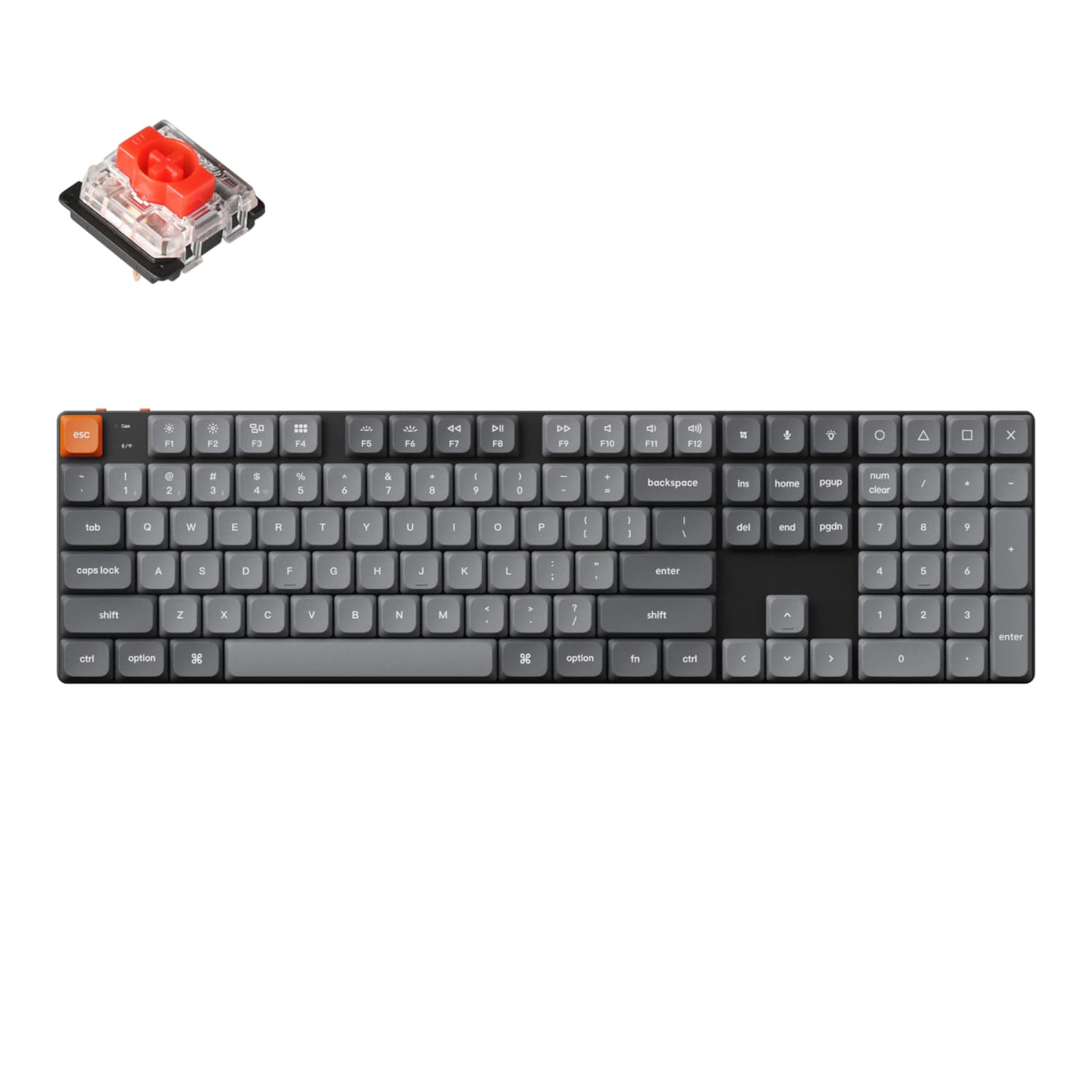 Keychron K5 Max QMK/VIA Full-sized Wireless Custom Mechanical Keyboard | Switches