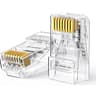 UGREEN Cat6 RJ45 Modular Plugs (50 Pcs)–Transparent with Contacts image 1