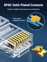UGREEN Cat6 RJ45 Modular Plugs (50 Pcs)–Transparent with Contacts image 5