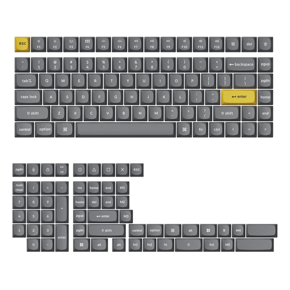 Keychron Double Shot PBT OSA Full Keycap Set – Dark