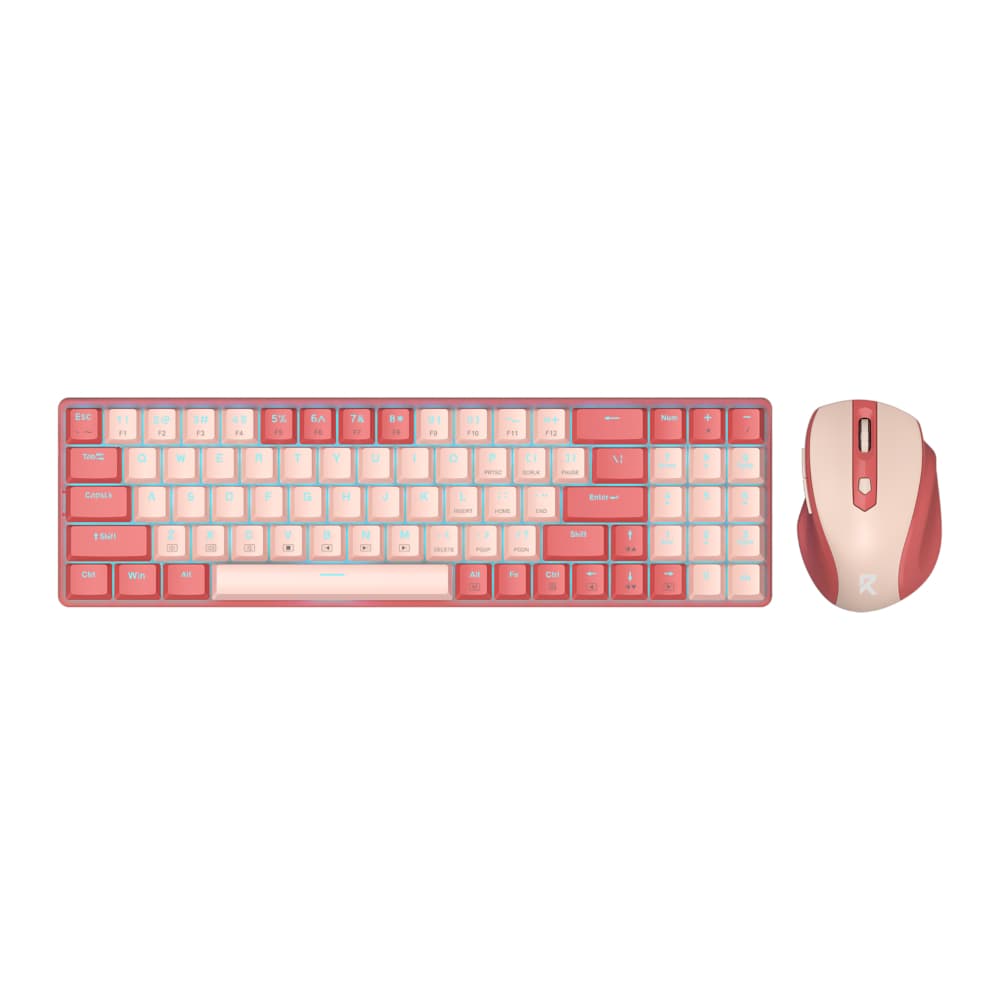 Redragon BS8772 Wireless Keyboard and Mouse Combo - Red/