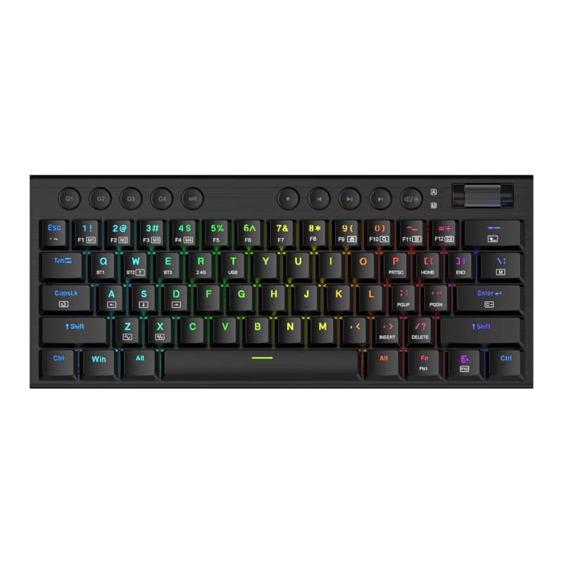 REDRAGON Horus Mini Pro 61Key Wireless Bluetooth Red Switch RGB Low Profile Gaming Mechanical Keyboard