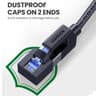 UGREEN Cat8 Nylon Braided Ethernet Cable - 40Gbps with Modular Plugs - 1m image 4