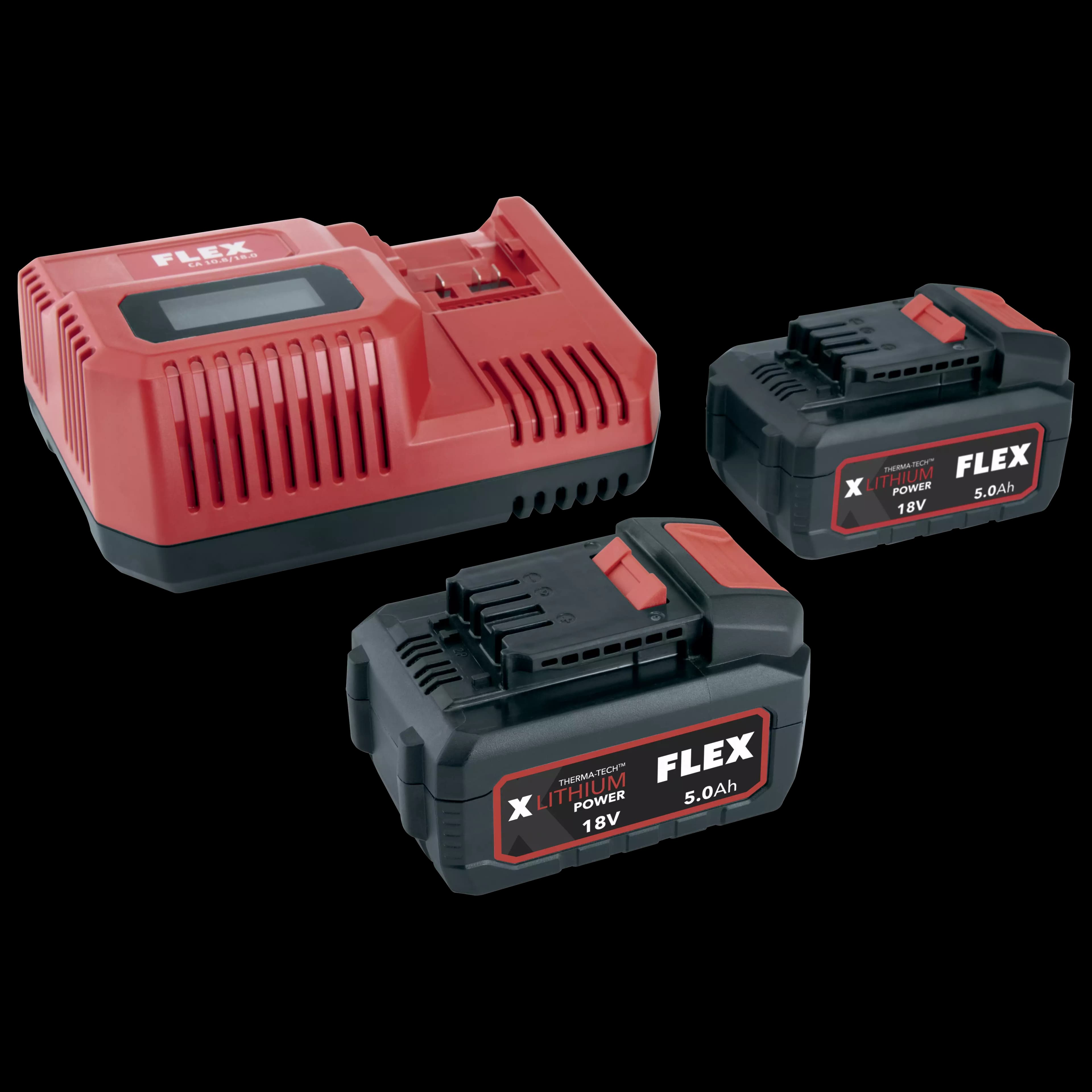P-Set 55 R Inteligent Rapid 10.8/18.0V and two 5.0 Ah Li battey packs