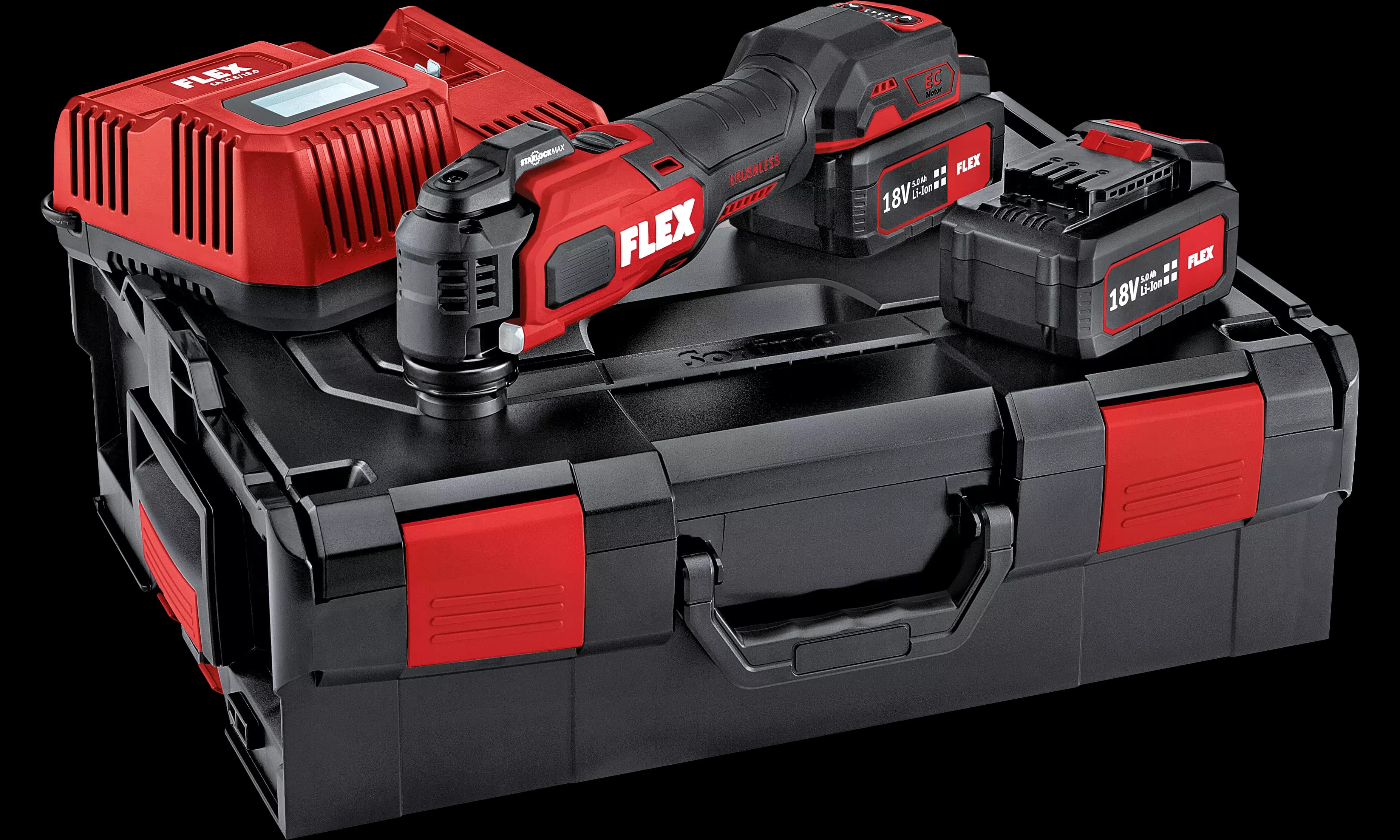 MT 18.0-EC/5.0 Set Cordless Multitool 18.0 V with StarlockMAX holder, Set in Carry case