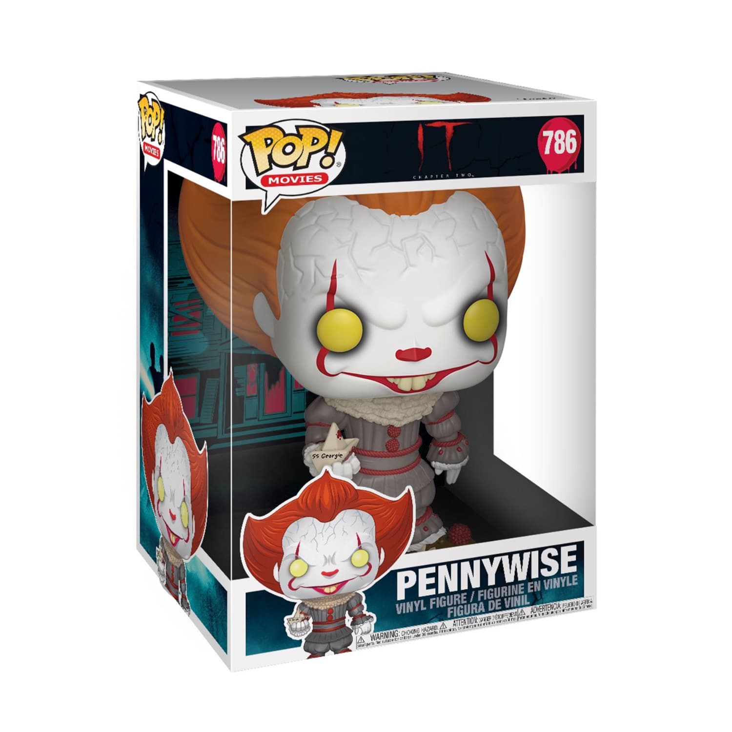Funko Pop! Movies Jumbo: IT - Pennywise With Boat