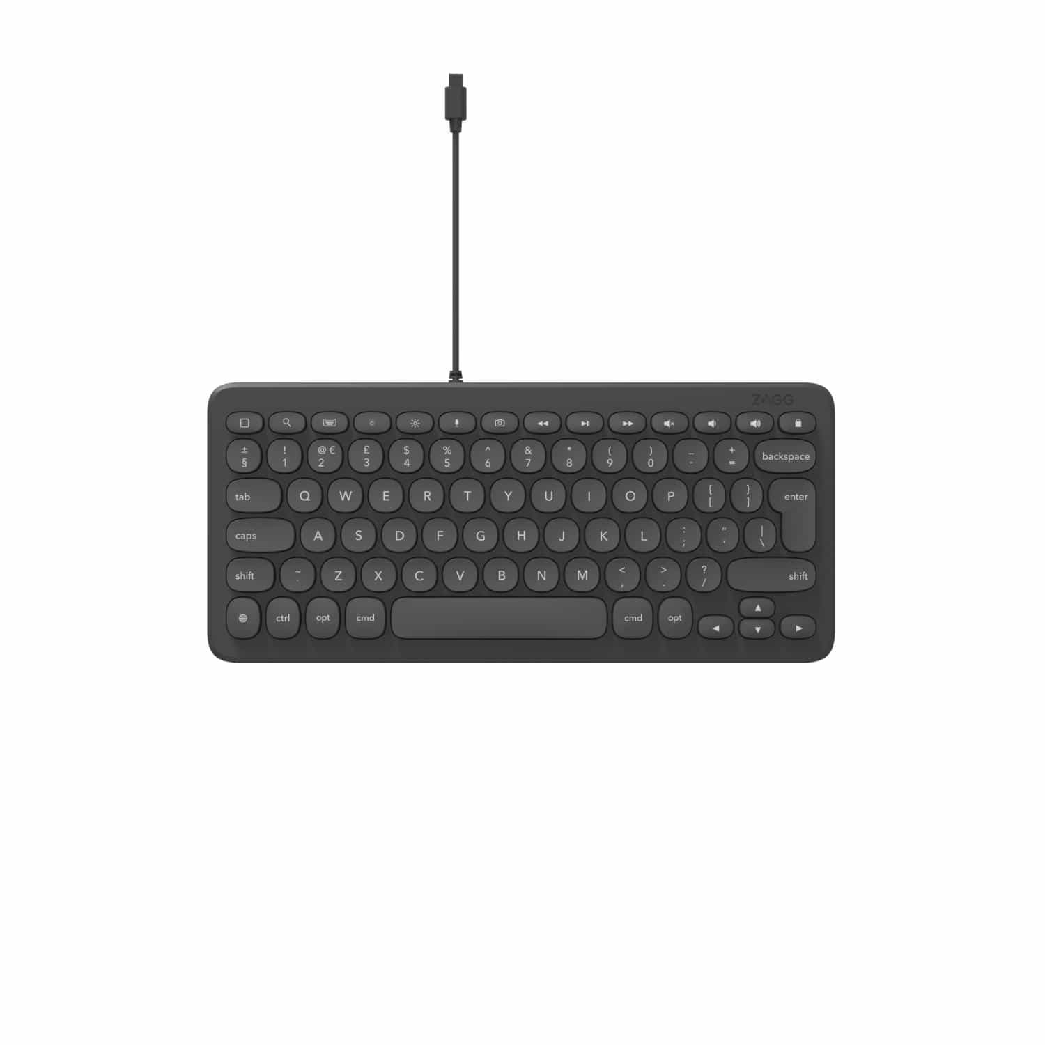 ZAGG Connect Wired 12-Inch Keyboard Lightning - Grey
