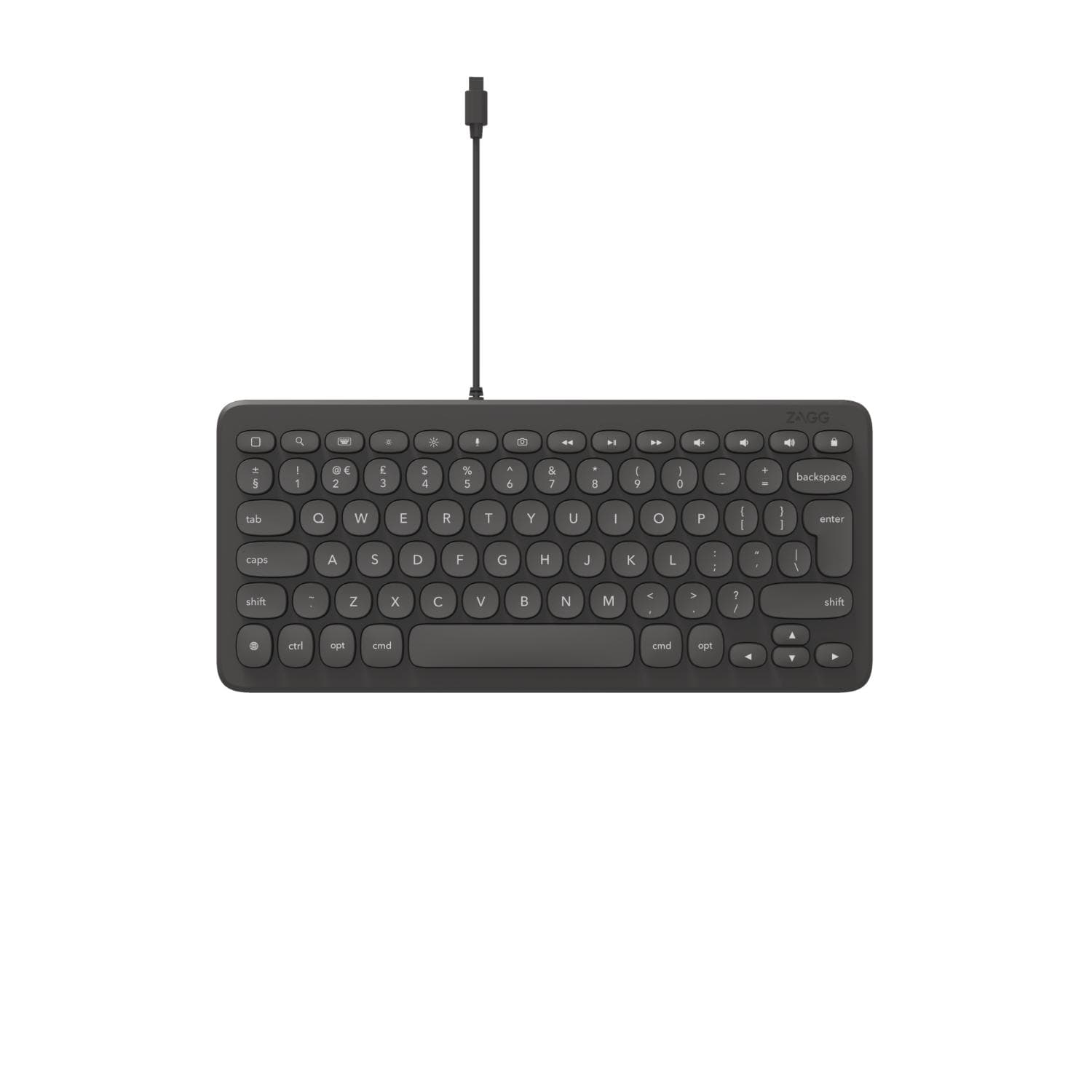 ZAGG Connect Wired 12-Inch Keyboard Lightning - Grey