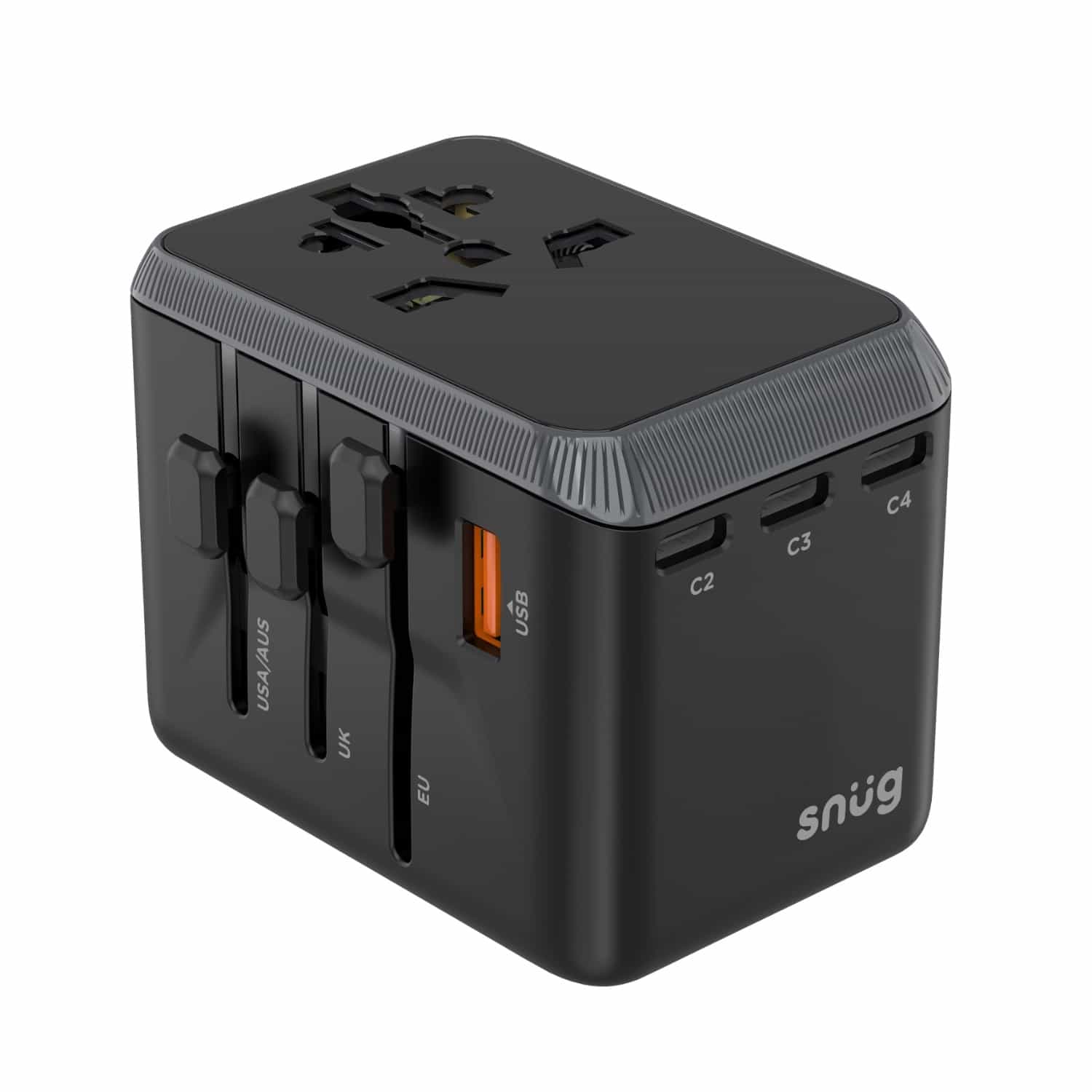 SNUG 5 Port Universal Travel Adapter - 25W