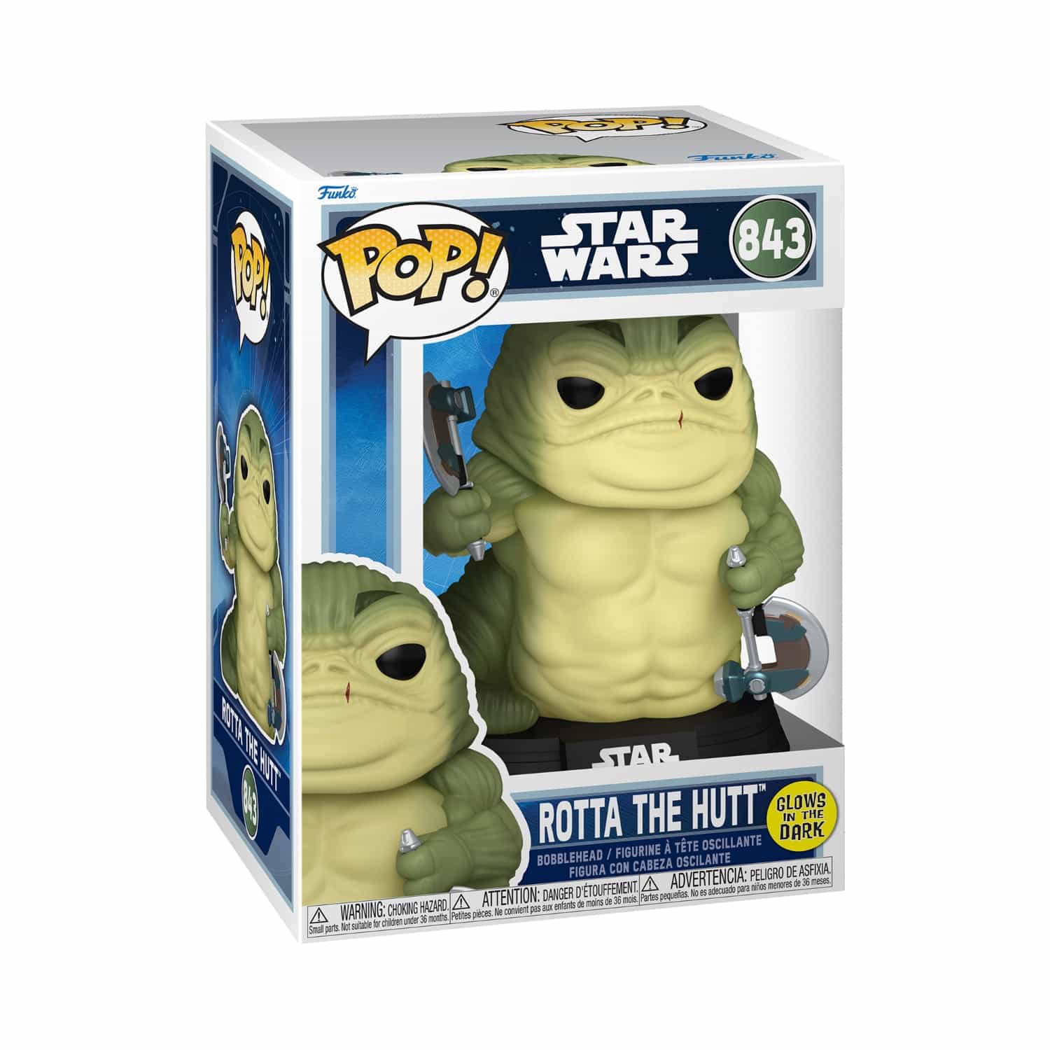 Funko Pop!: Star Wars - Rotta The Hutt(Glows In The Dark)
