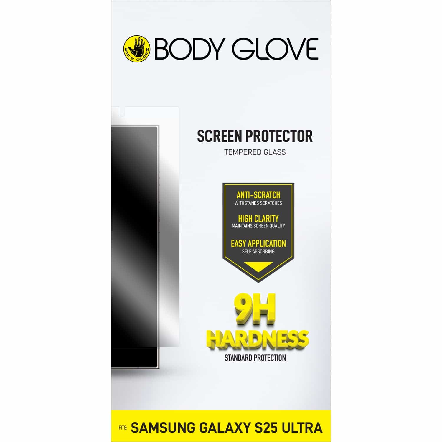 Body Glove Tempered Glass Screen Protector - Samsung Galaxy S25 Ultra - Clear