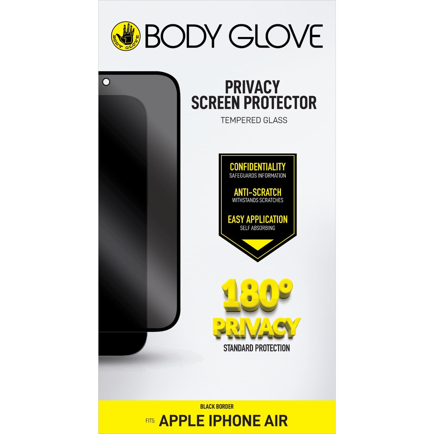Body Glove Privacy Tempered Glass Screen Protector - Apple iPhone Air