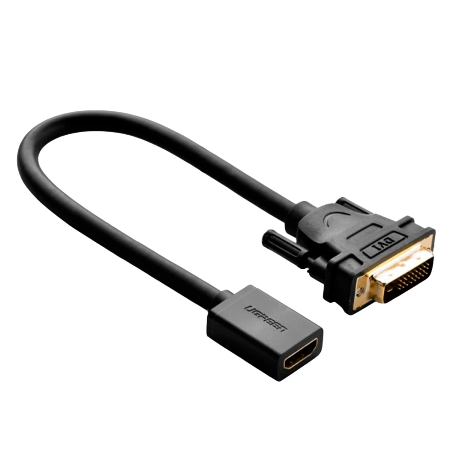 UGREEN DVI to HDMI Cable Adapter 15cm | Male to Female | 1080p Full HD