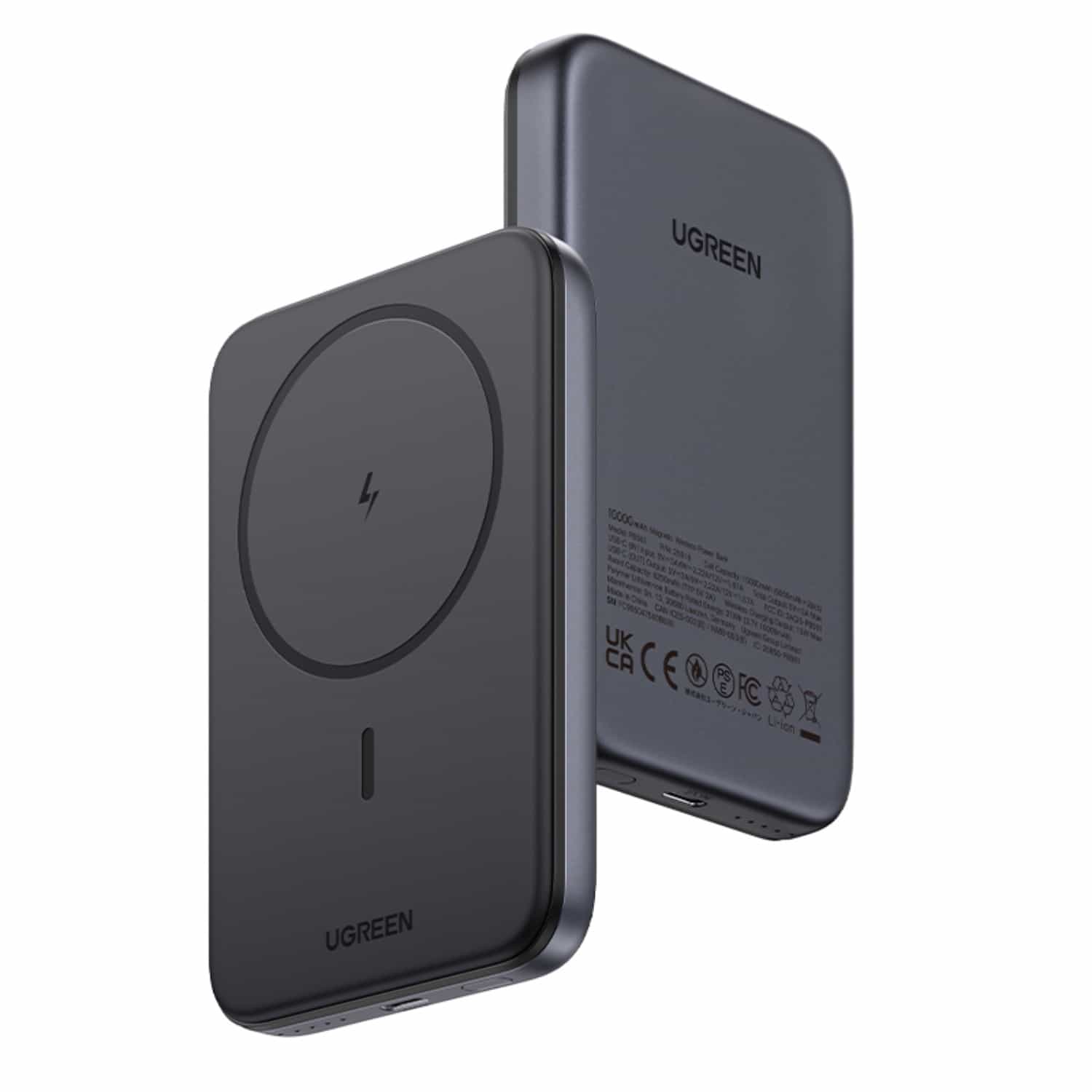 UGREEN Nexode Magnetic Wireless Power Bank 10000mAh - Grey