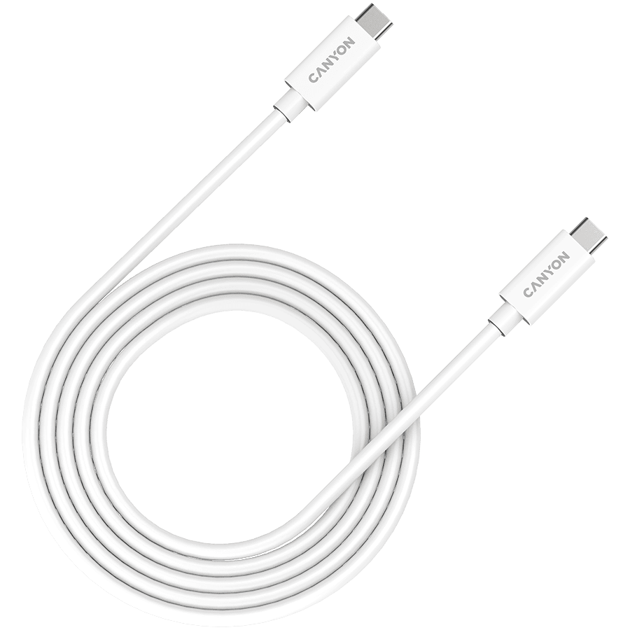 CANYON UC-42, cable, U4-CC-5A2M-E, USB4 TYPE-C to TYPE-C cable assembly 20G 2m 5A 240W(ERP) with E-MARK, CE, ROHS,