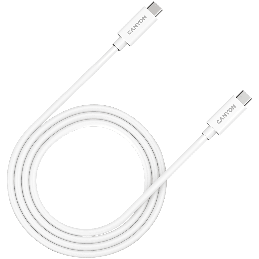CANYON UC-44, cable, U4-CC-5A1M-E, USB4 TYPE-C to TYPE-C cable assembly 40G 1m 5A 240W(ERP) with E-MARK, CE, ROHS,