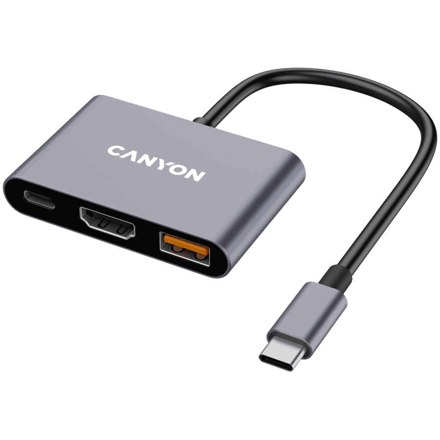 CANYON hub DS-4 3in1 USB-C