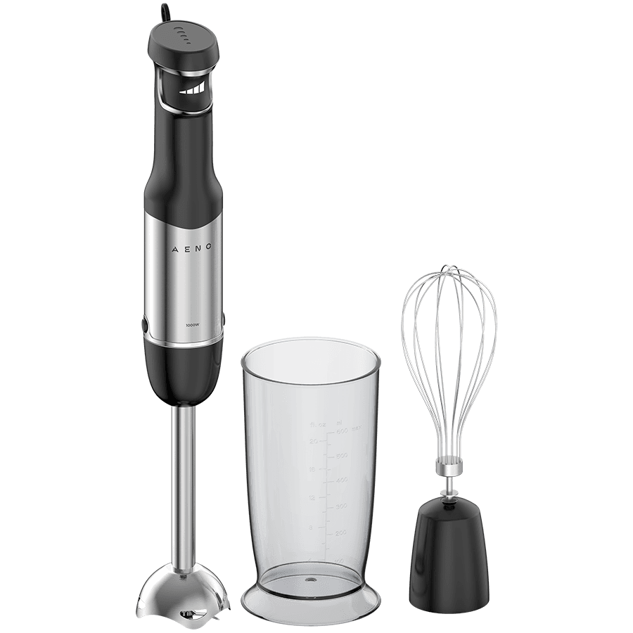 AENO Hand Blender HB1: 1000W, Smooth speed control, LED speed indication, Whisk, 0,6L Measuring jar