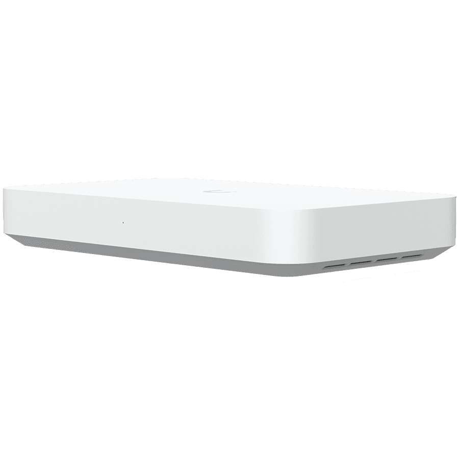 Ubiquiti UXG-Fiber Desktop 10G independent gateway with integrated 4-port 2.5 GbE switch, 5 Gbps routing with IDS/IPS, 10G SFP+ and (1) 10 GbE RJ45 WAN port, 10G SFP+ LAN port