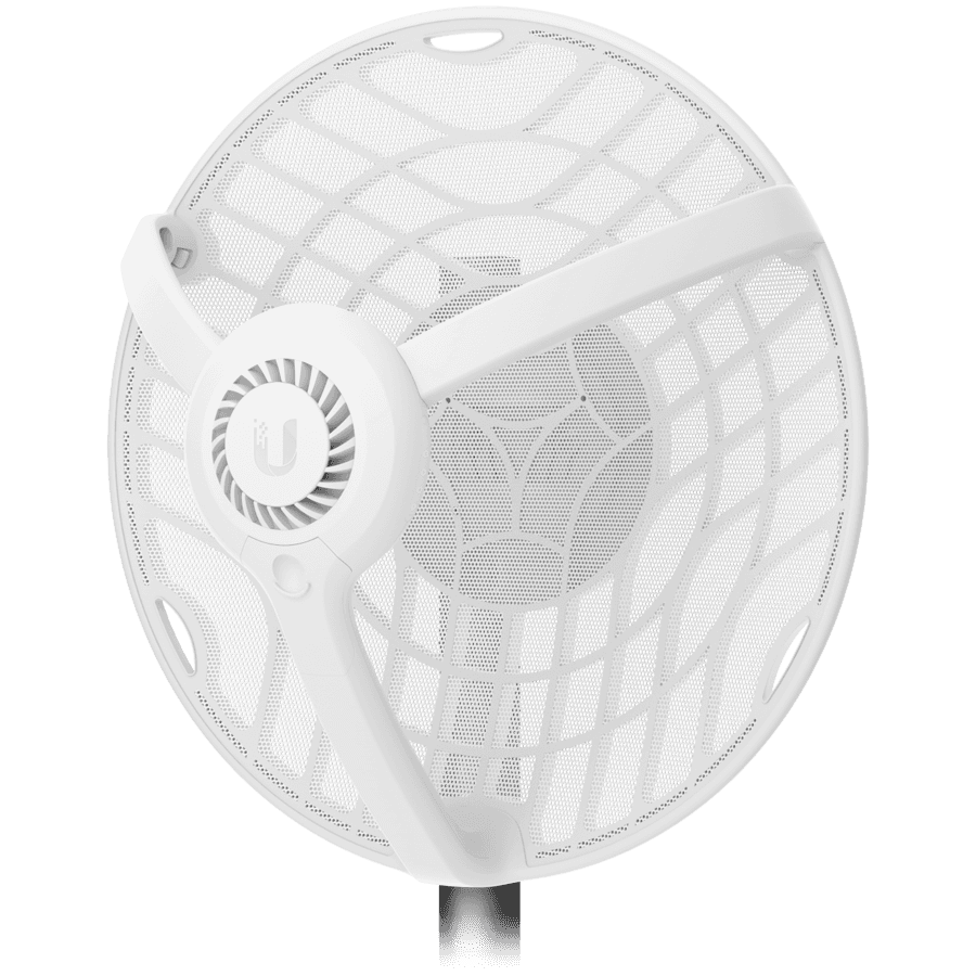 Ubiquiti AF60 LR is a 60GHz radio designed for high-throughput connectivity over an extended range. The airFiber 60 LR features the integrated high-gain dish antenna for high speed, long-range performance Point-to-Point (PtP) links 12+ km