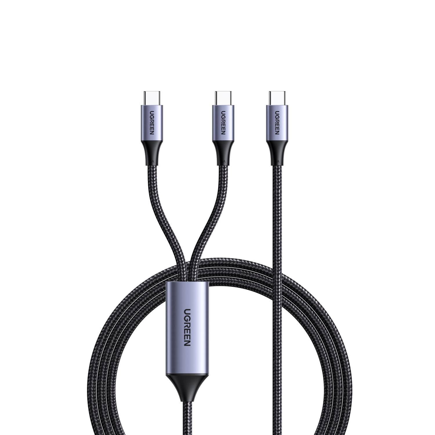UGREEN Dual Type-C To Type-C Braided Cable 100W 1.5 Metre