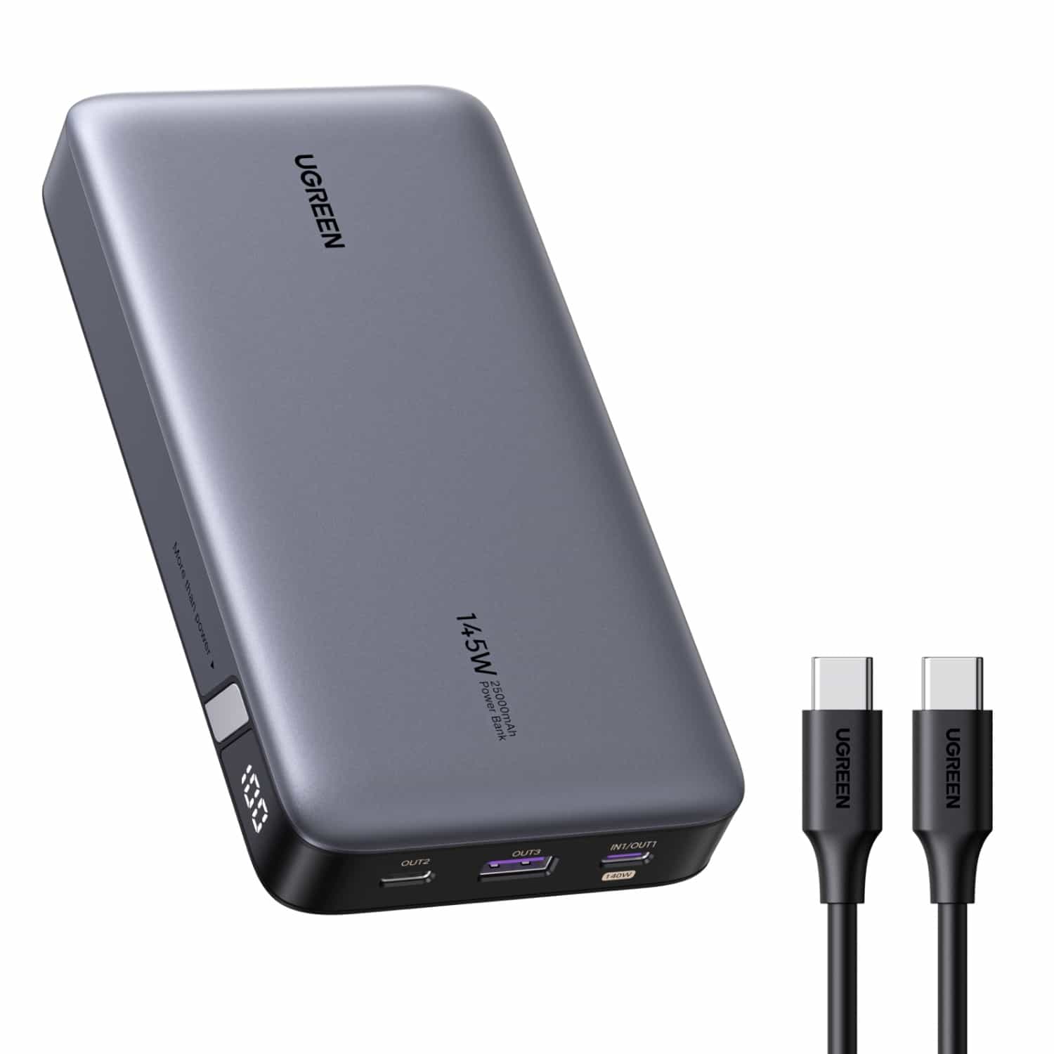 UGREEN PD Power Bank 25000mAh 145W - Grey
