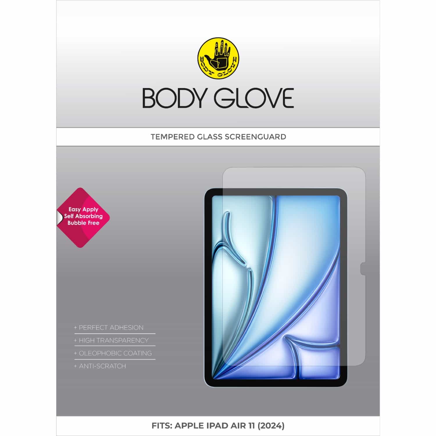 Body Glove Tempered Glass Screen Protector - Apple iPad Air 11 (2024-2026) - Clear