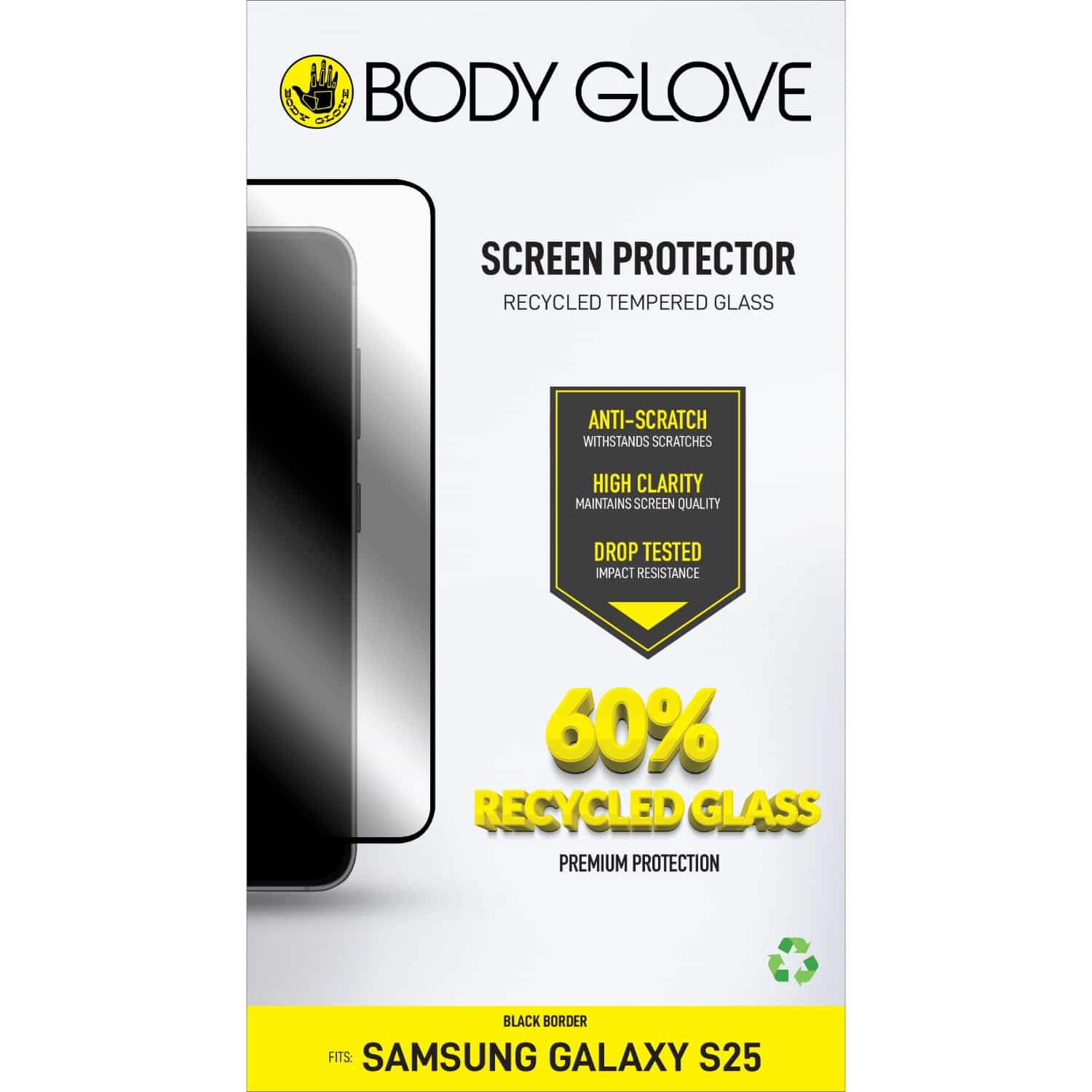 Body Glove Recycled Tempered Glass Screen Protector - Samsung Galaxy S25