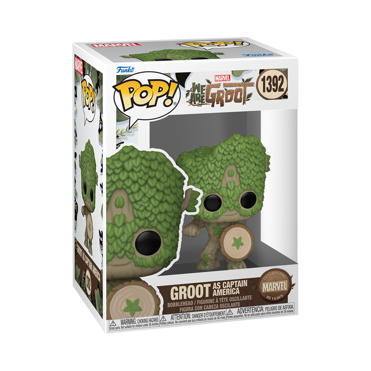 Funko Pop!: Marvel We Are Groot - Groot As Captain America (Celebrating 85 Years Of Marvel)