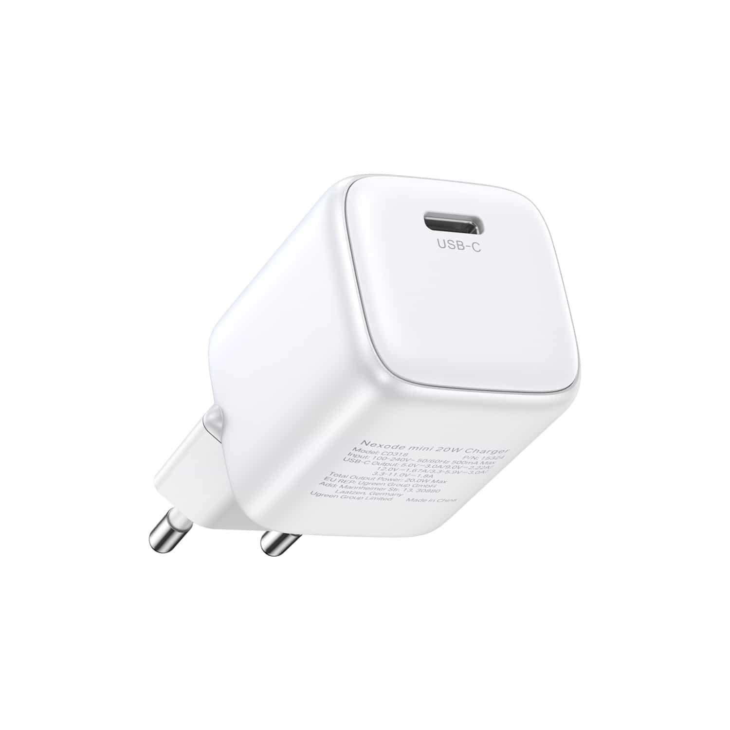 UGREEN 1 Port GaN PD Home Charger - 20W