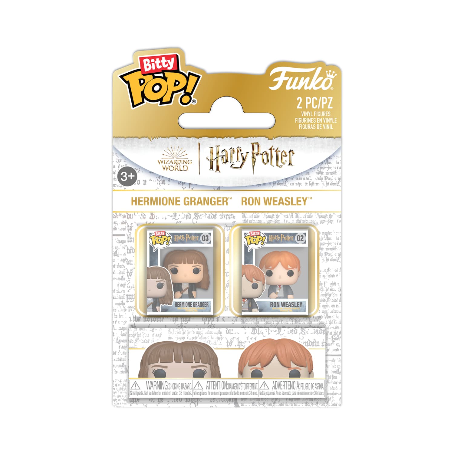 Funko Bitty Pop!: Harry Potter - Hermione Granger & Ron Weasley 2 Pack