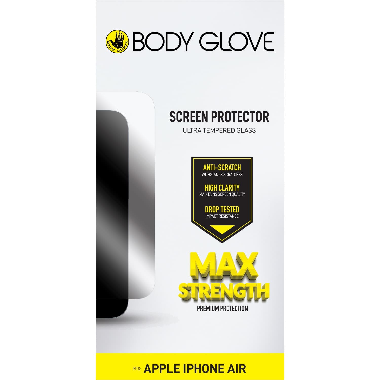 Body Glove Ultra Tempered Glass Screen Protector - Apple iPhone Air - Clear