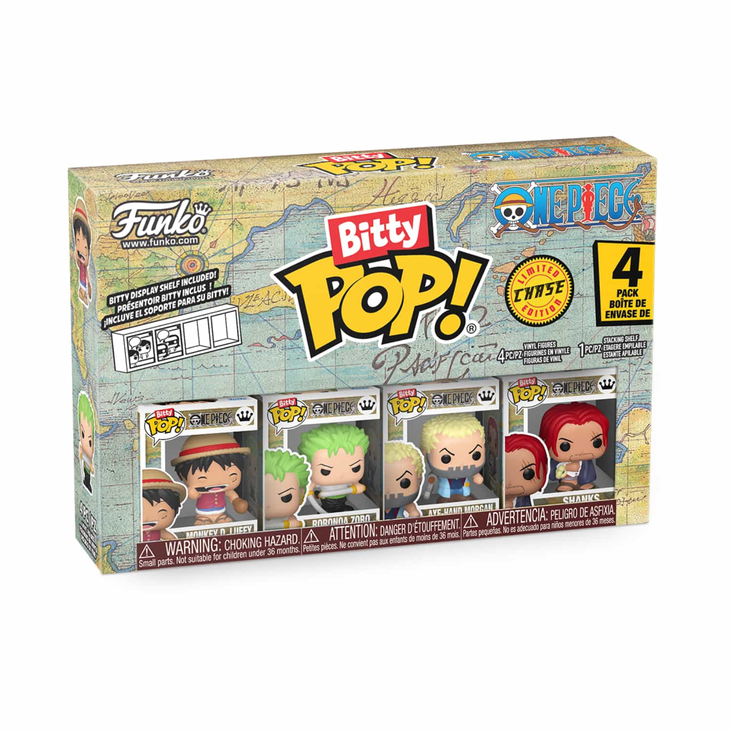 Funko Bitty Pop!: One Piece - Series 1 4 Pack(Limited Chase Edition)