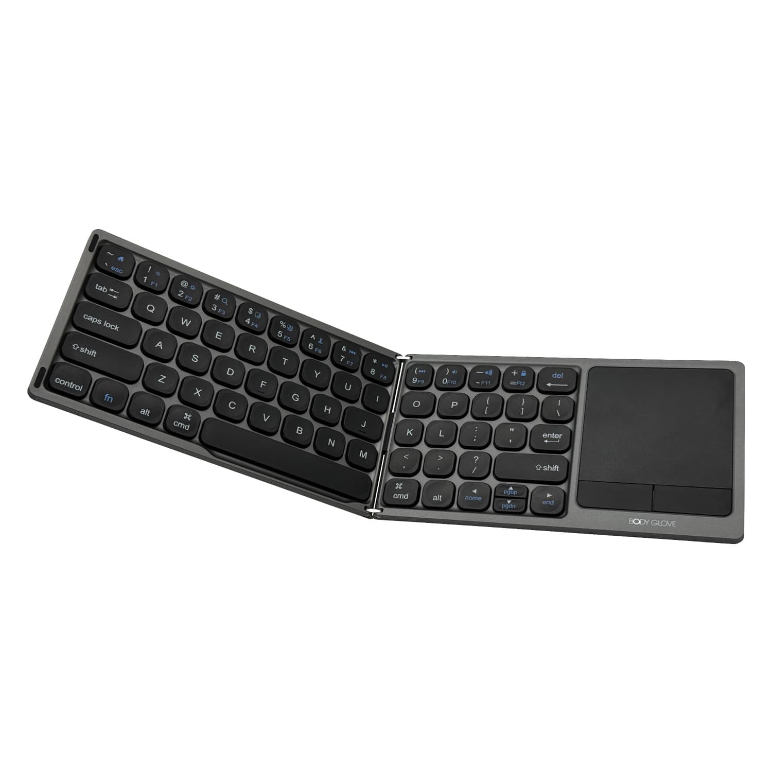 Body Glove Wireless Folding Hinge Keyboard With Touchpad