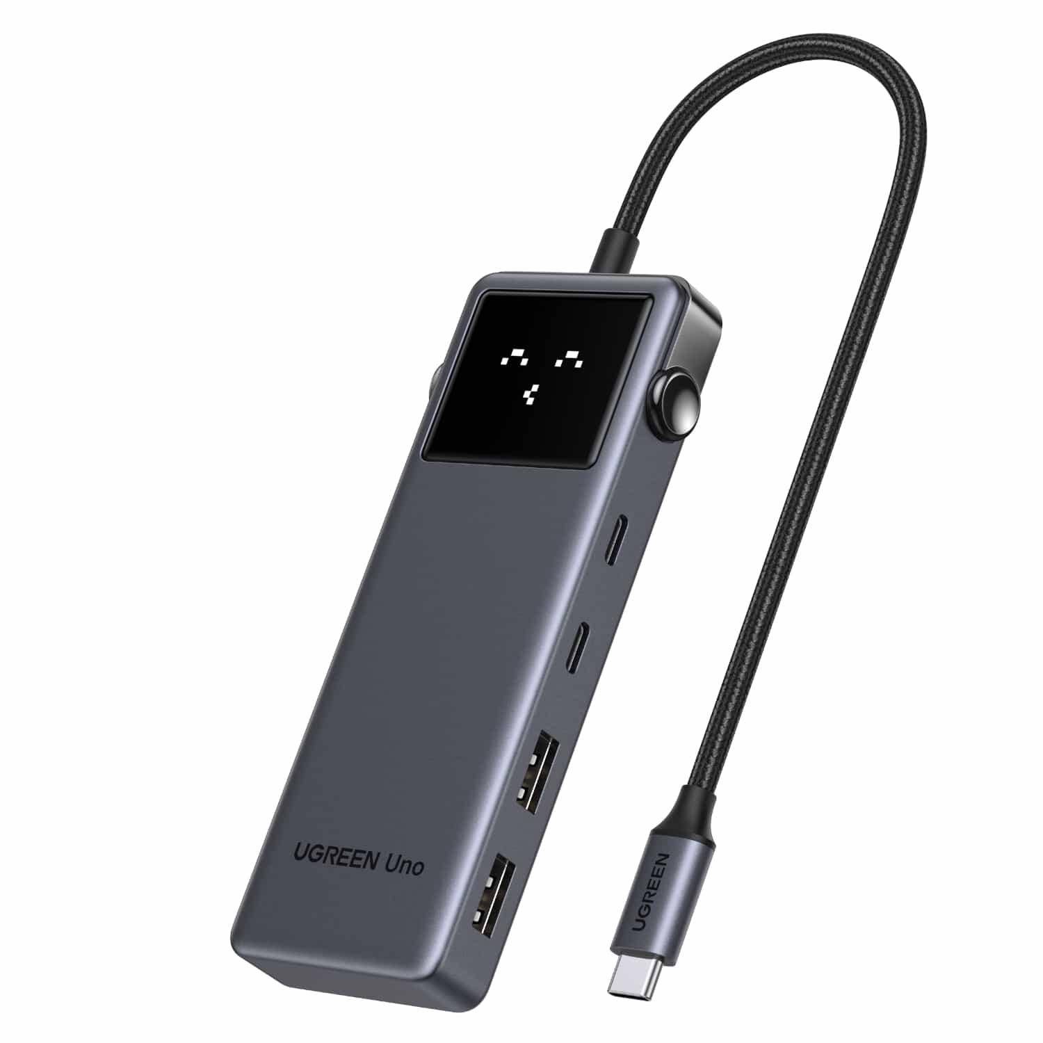 UGREEN 6-in-1 Type-C Hub with 4K HDMI, 100W PD and 10Gbps USB Ports – Grey