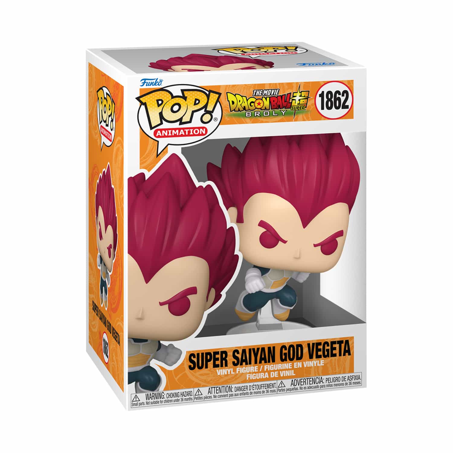 Funko Pop! Animation: Dragon Ball Super Broly - Super Saiyan God Vegeta (Punching)