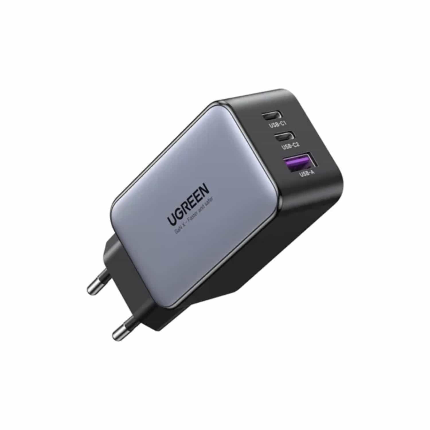UGREEN Nexode 3 Port PD/USB Wall Charger 65W - Grey &