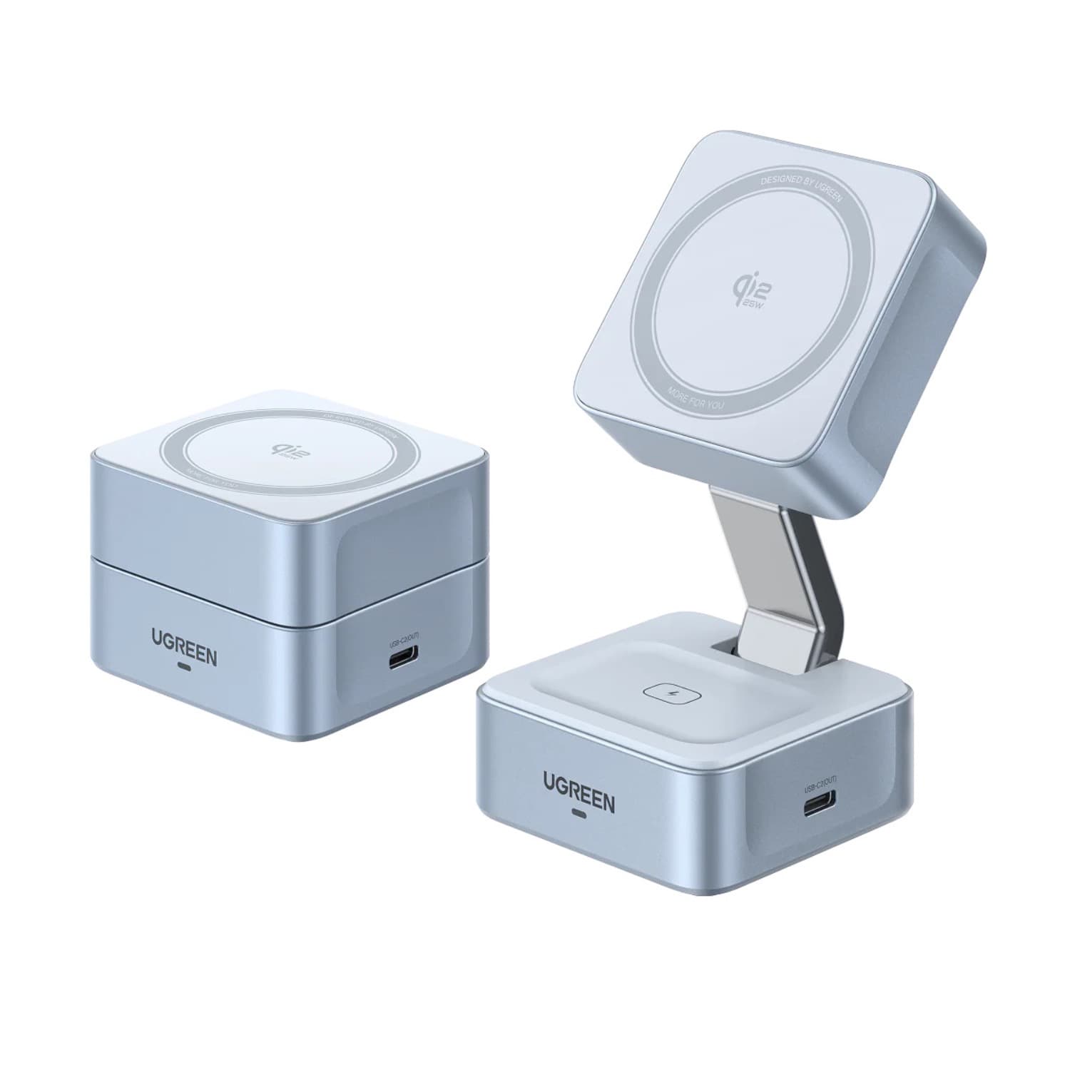 UGREEN 2-In-1 Magnetic Wireless Charger 25W