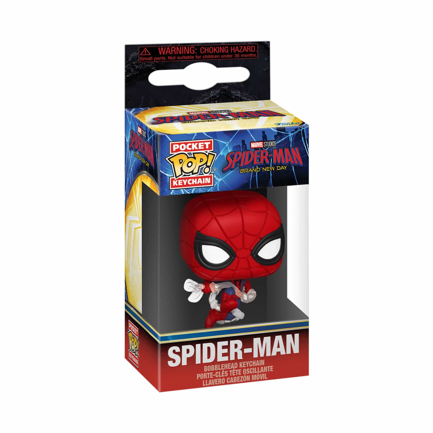 Funko Pop! Pocket Keychain Marvel Studios: Spider-Man Brand New Day - Spider- Man