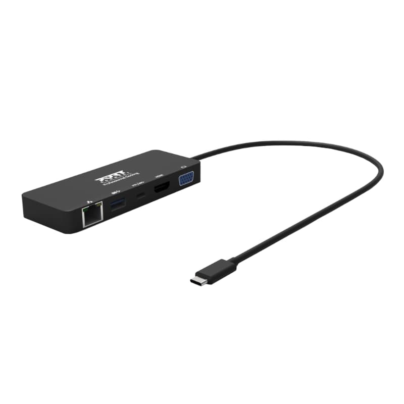Port USB Type-C to 1 x RJ45|1 x USB3.0 SS|1 x Type-C 85W PD|1 x HDMI2.0|1 x VGA 30cm Cable Dock